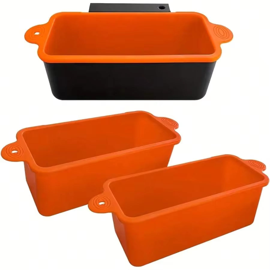 2PCS Silicone Grease Cup Liners For 36 28 22 17 Inch Griddle, 2 Pack Reusable Grease Catcher Liner Grill Grease Tray Accessories,Griddle Accessories, Reusable Grease Catcher Liner Grill Grease Tray, Replacement Of Aluminum Foil Drip Pans, Easy To Clean