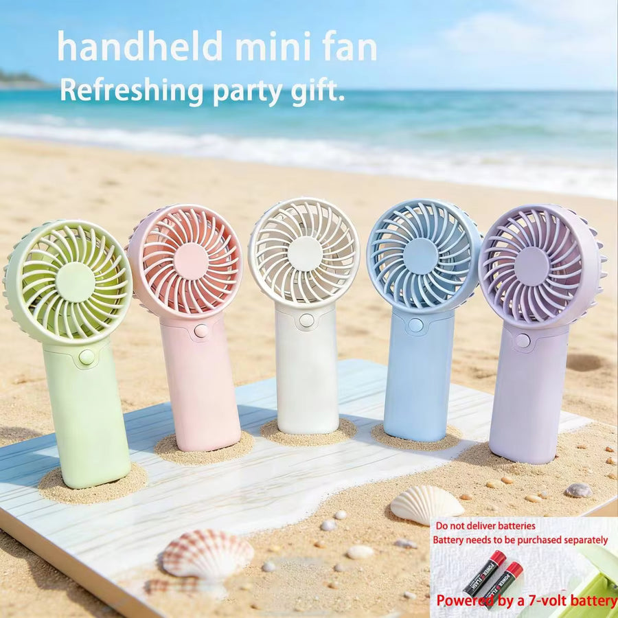 Mini Portable Silent Fan, 1 Speed, Battery Powered, Party Gift, Summer Cooling Gift, Suitable For Gift, Outdoor Travel, Beach, Home, Office Use (Batteries Not Included)